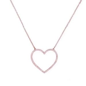 Kate Spade scrunched scallops heart pendant